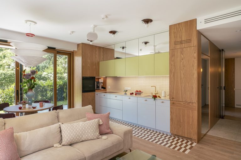 Colorful apartment in Gdańsk, 82 m² by Butterfly Studio