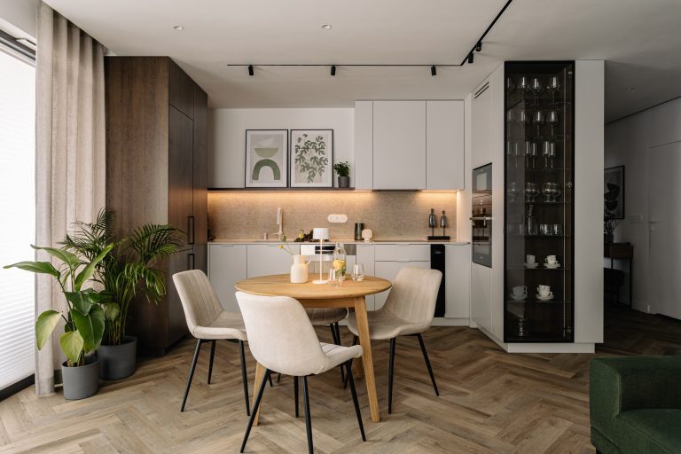 Apartment for a young couple in Krakow, designed by Lume design studio