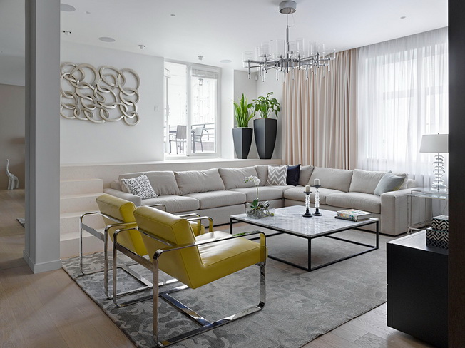 Nowoczesny i elegancki loft w Rosji