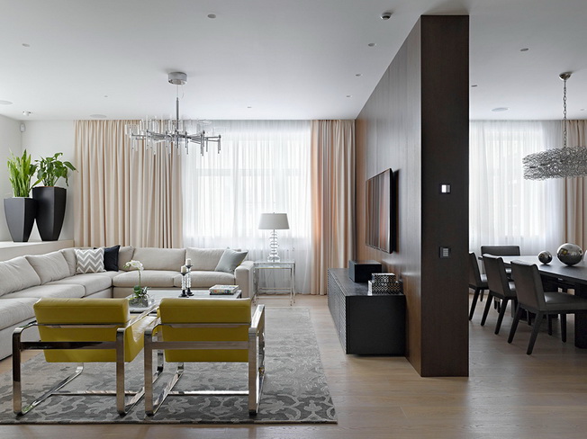 Nowoczesny i elegancki loft w Rosji